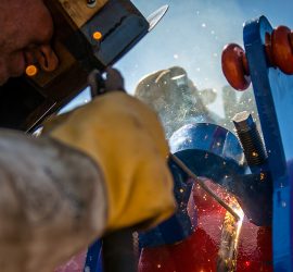 Welding with tie-in reforming clamp